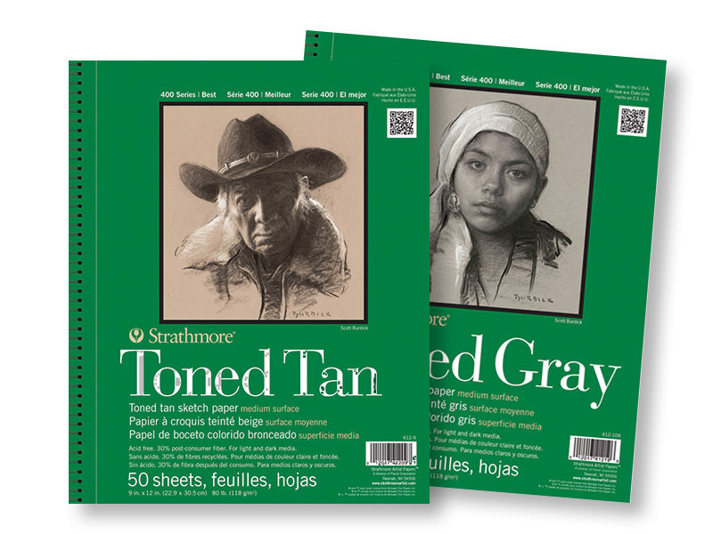 Strathmore 400 Toned Tan/Grey